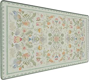 Sage Green Floral XXL Desk Mat